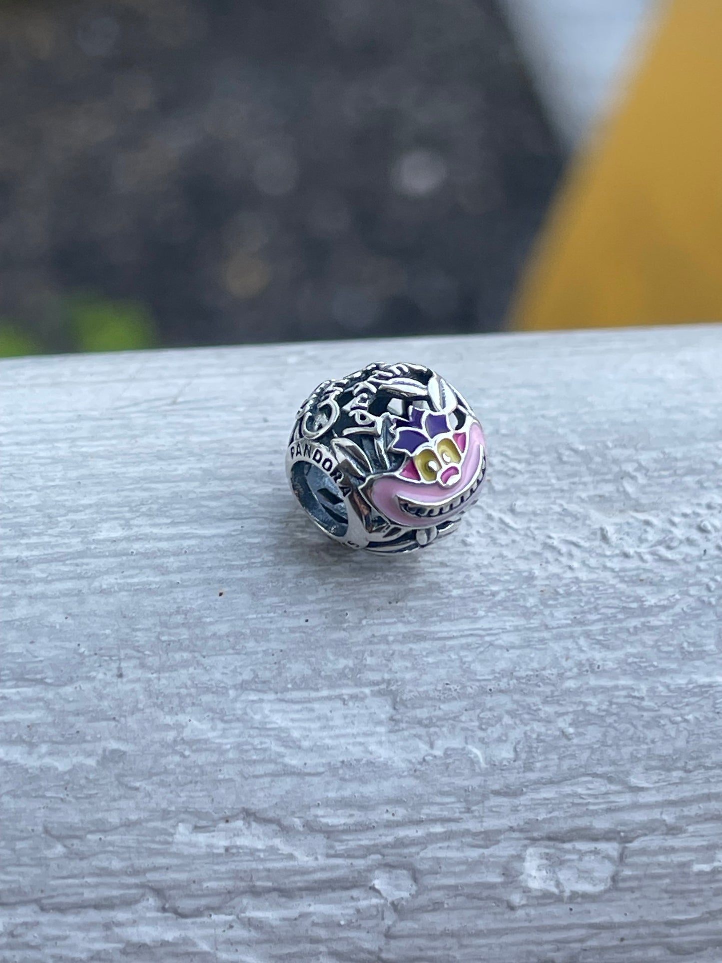 Pandora Disney Paris Exclusive Alice in Wonderland Openwork Cheshire Cat Charm
