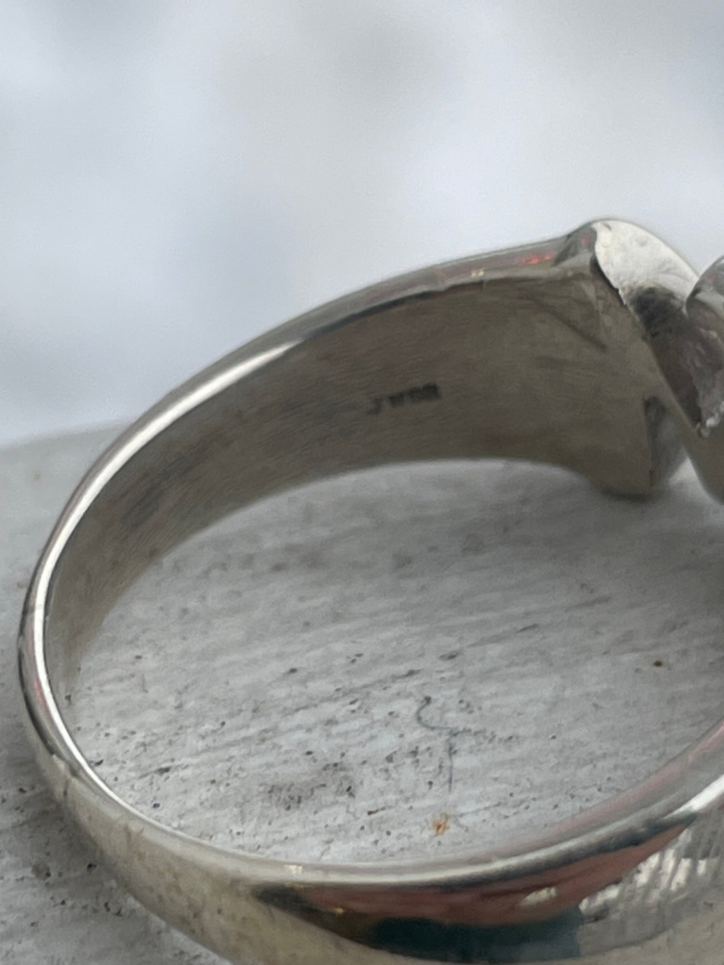 Designer Jane Seymour Open Your Heart Natural Diamond Mom Band Ring Size 9.5