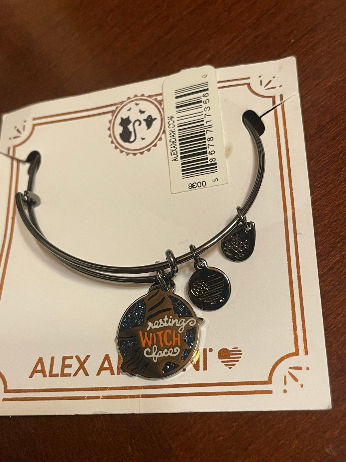 Alex and Ani Halloween Resting Witch Face Bracelet - New with Tags & Gift Box