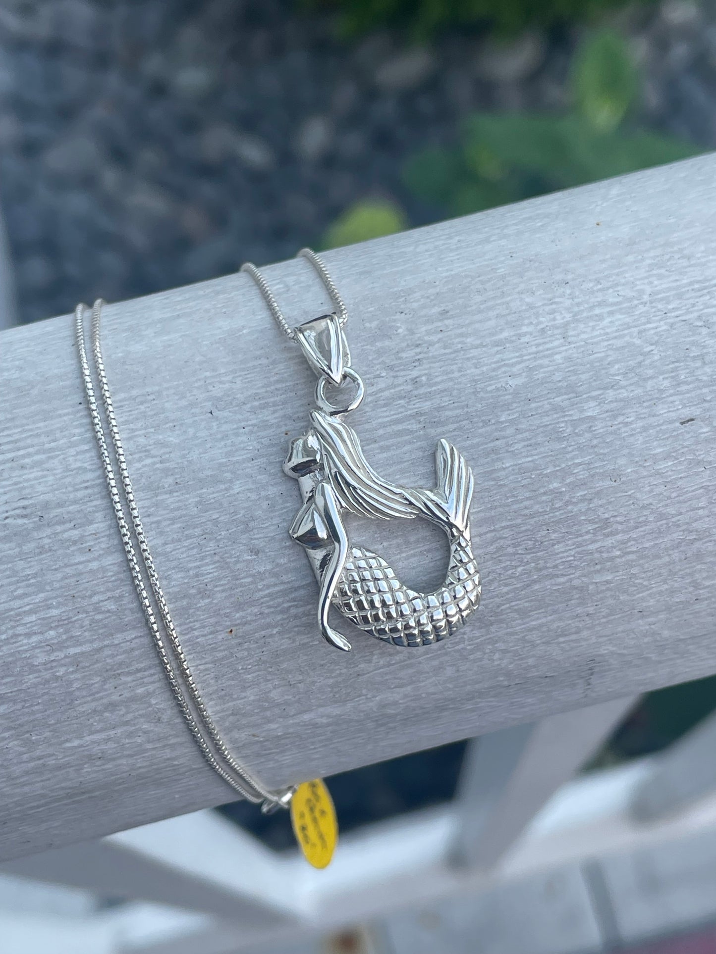 925 Sterling Silver Mermaid Necklace 20”