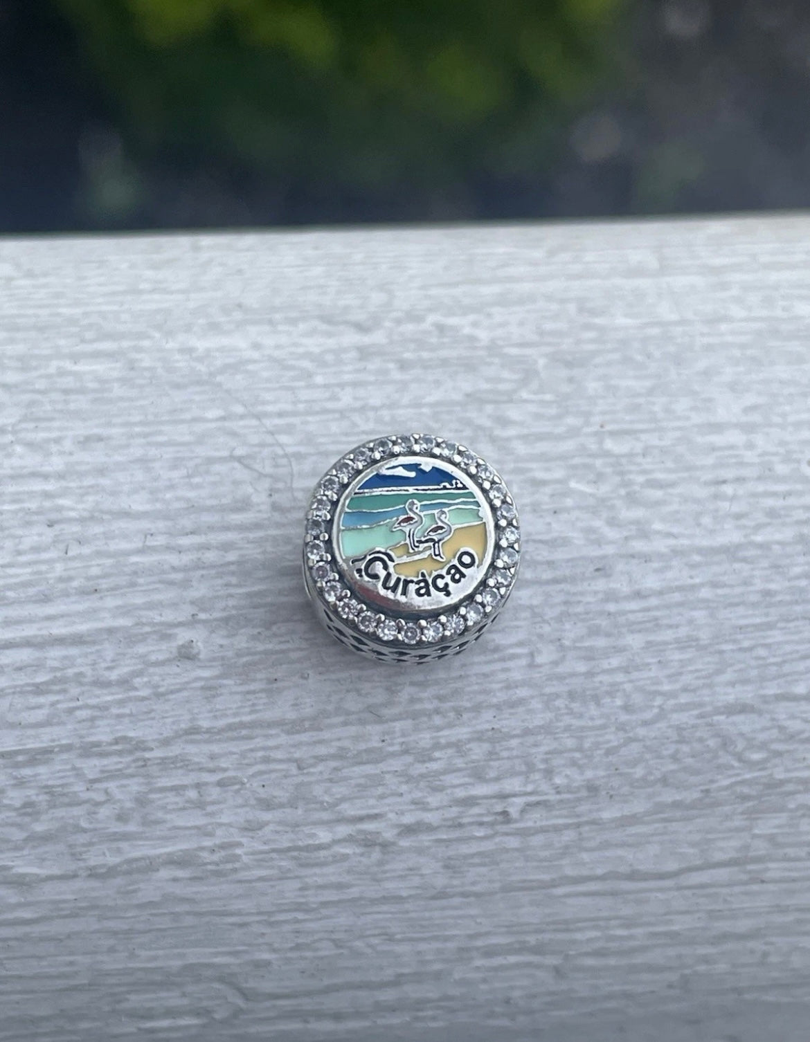 Pandora Curacao Round Signet Exclusive Charm
