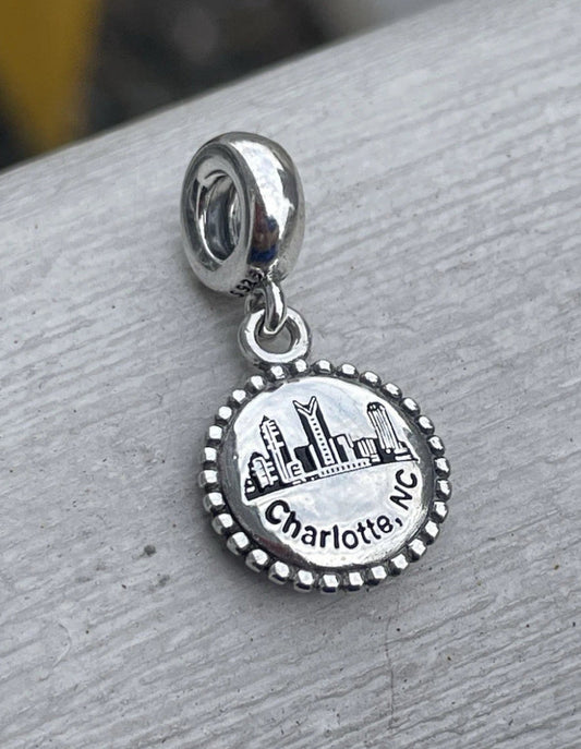 Pandora Charlotte North Carolina Exclusive City Travel Dangle Charm