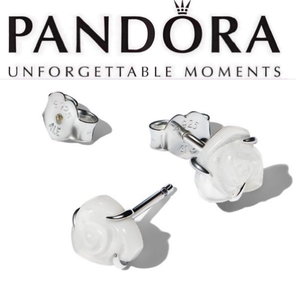 Pandora Rose in Bloom Mother of Pearl Earrings 293209C01