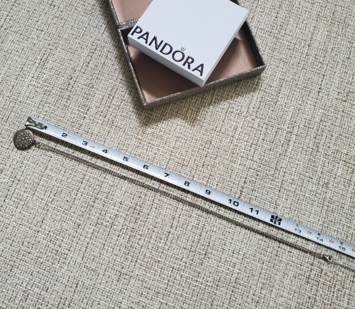 Pandora Cosmic Stars Clear Cubic Zirconia Necklace 390360CZ-90