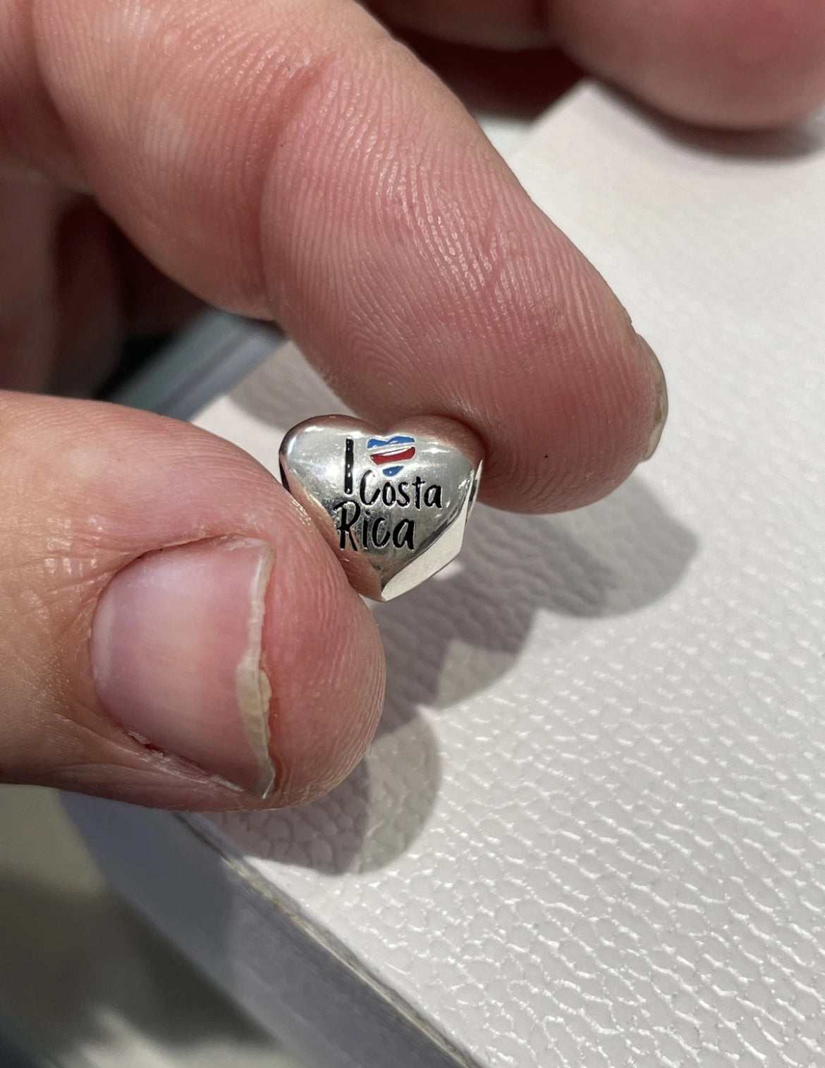 Pandora I Love Costa Rica Country Heart Flag Exclusive Travel Charm