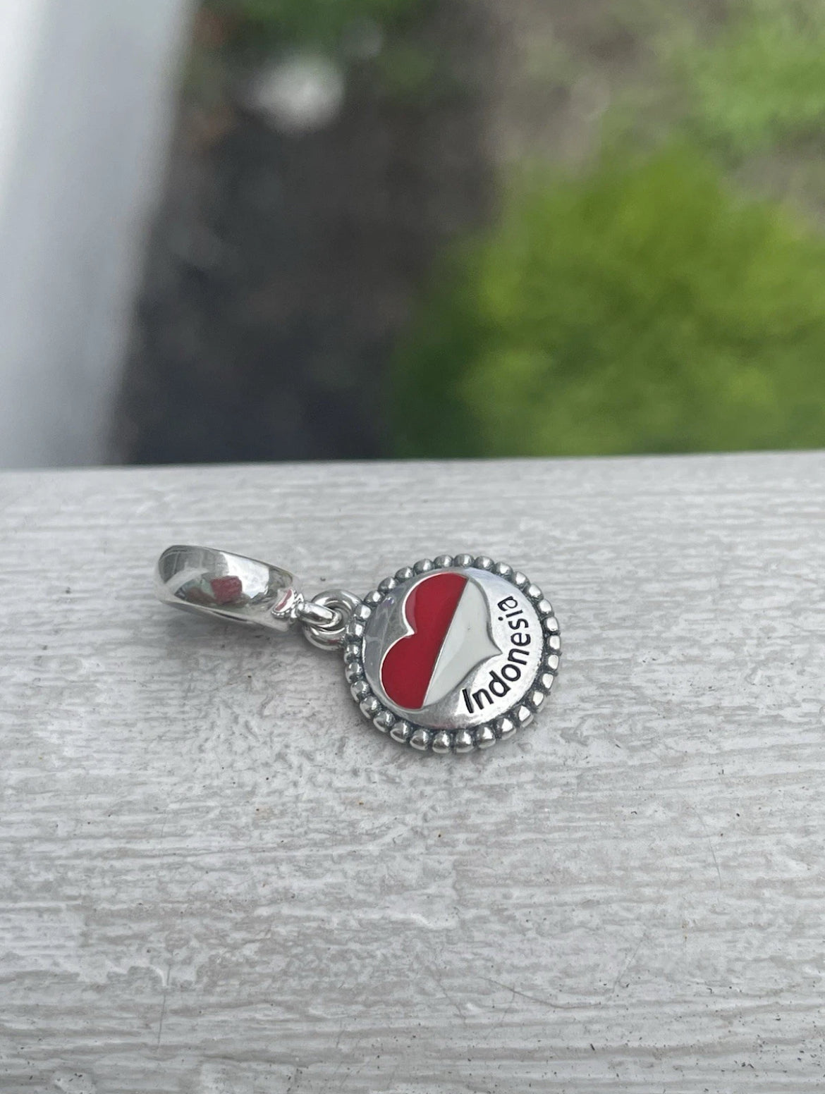 Pandora Indonesia Heart Flag Exclusive Dangle Moments Travel Charm