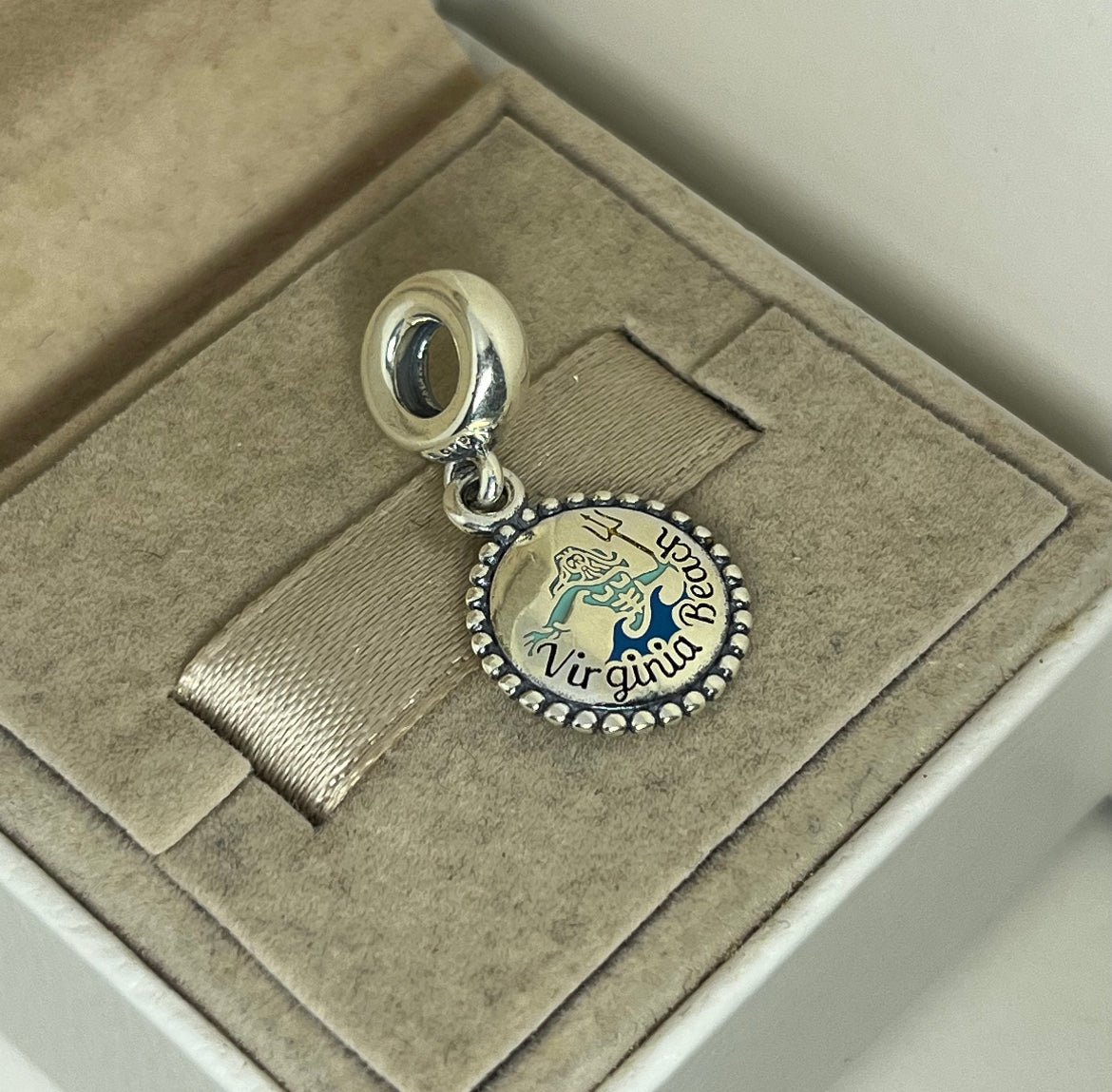 Pandora Virginia Beach Neptune Poseidon State Exclusive vacation dangle Charm