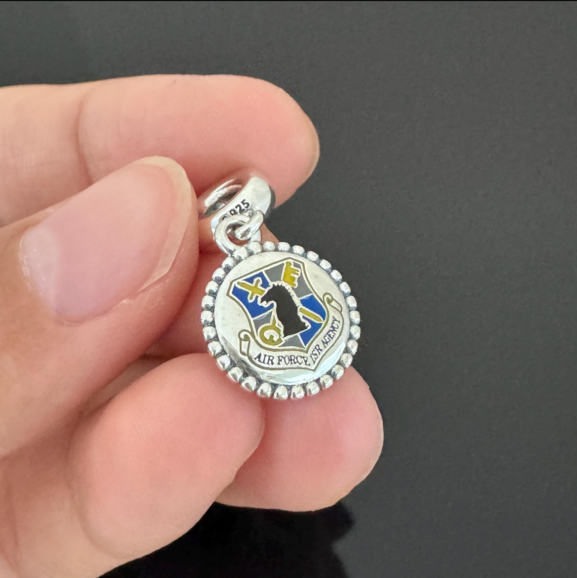 Pandora Military United States Air Force Dangle Moments Charm