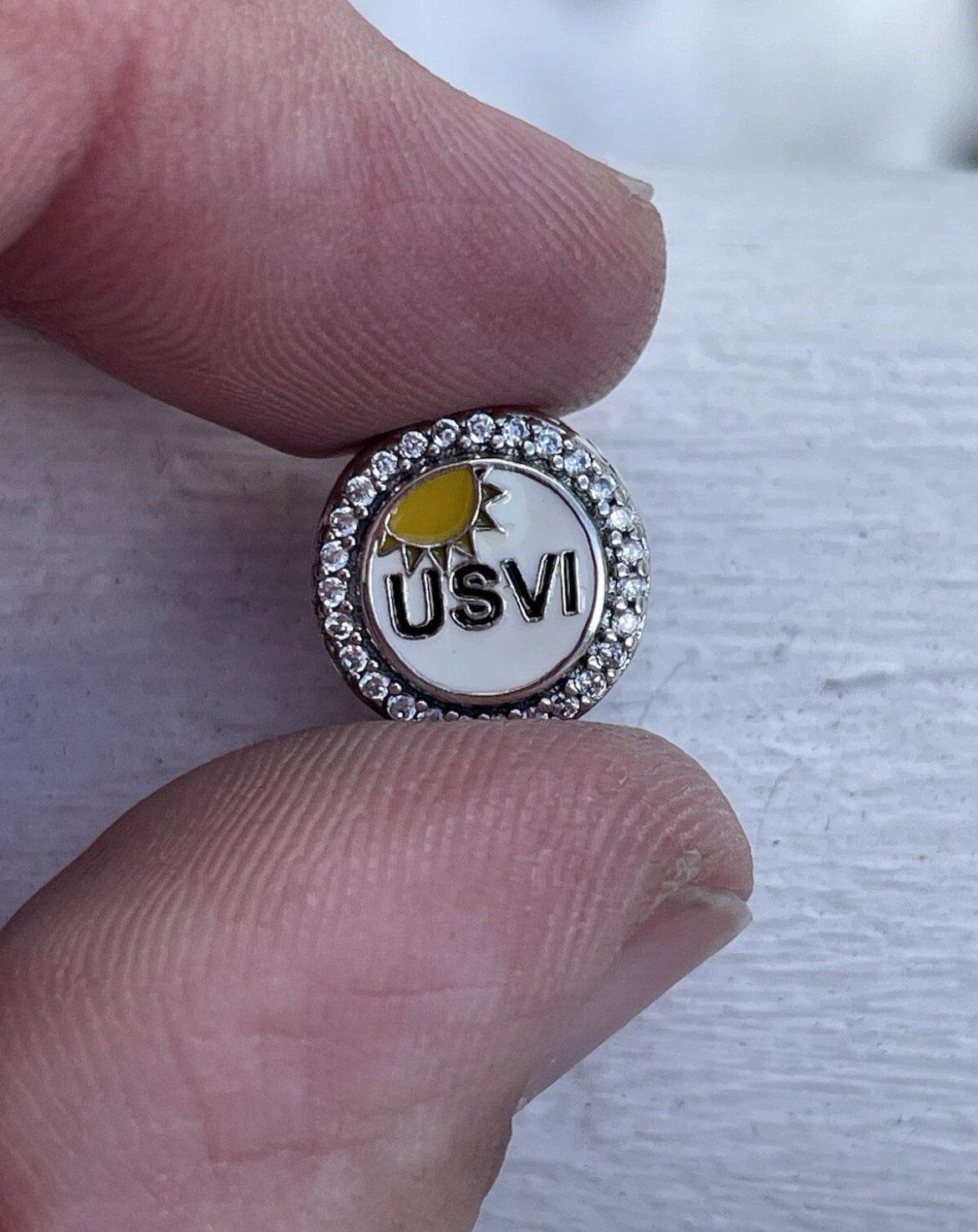 Pandora USVI United States Virgin Islands Round Signet Exclusive Charm