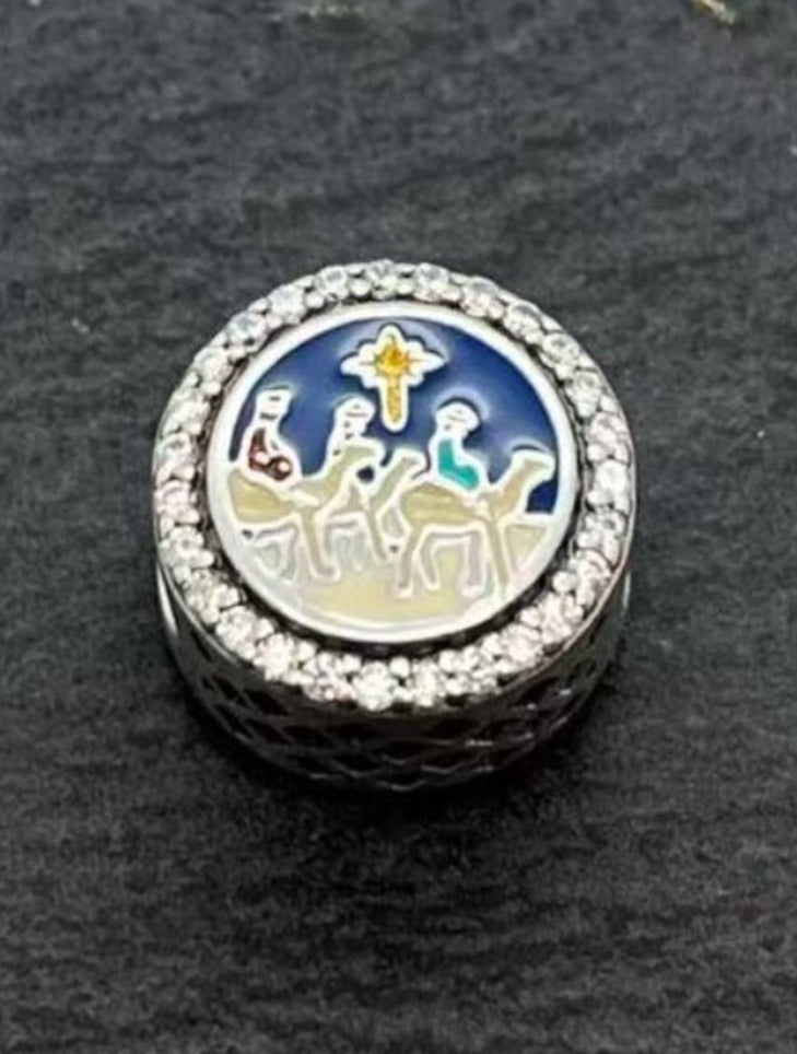 Rare Pandora Puerto Rico Country Exclusive Travel Destination 3 Kings Celebration Charm
