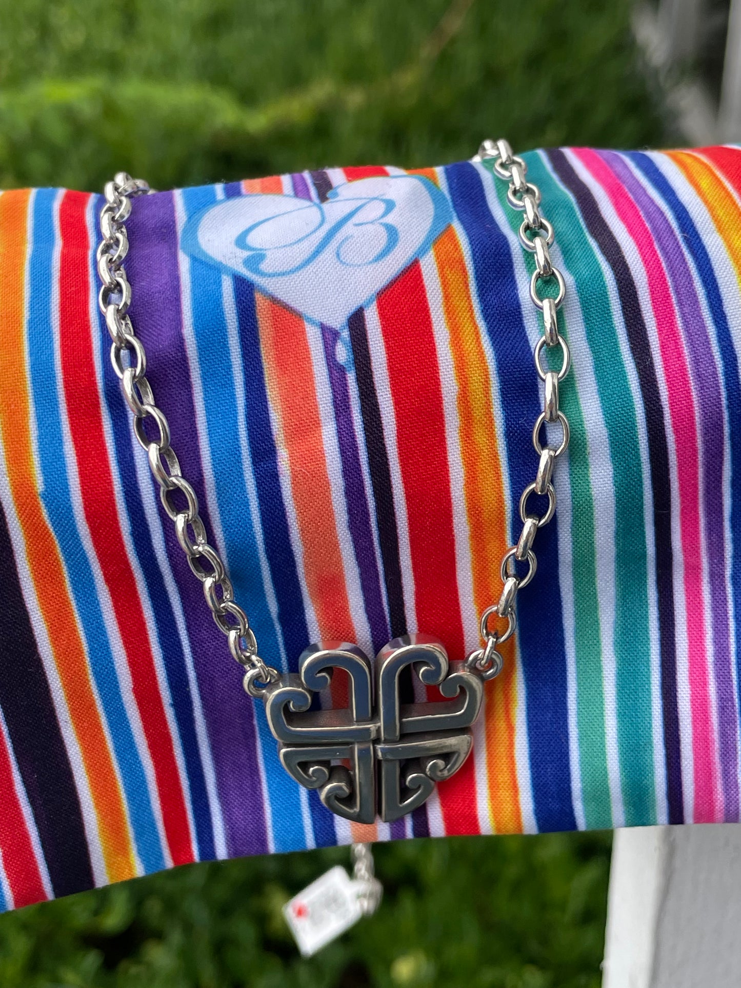 Designer Brighton Taos Celtic Heart Shield Necklace