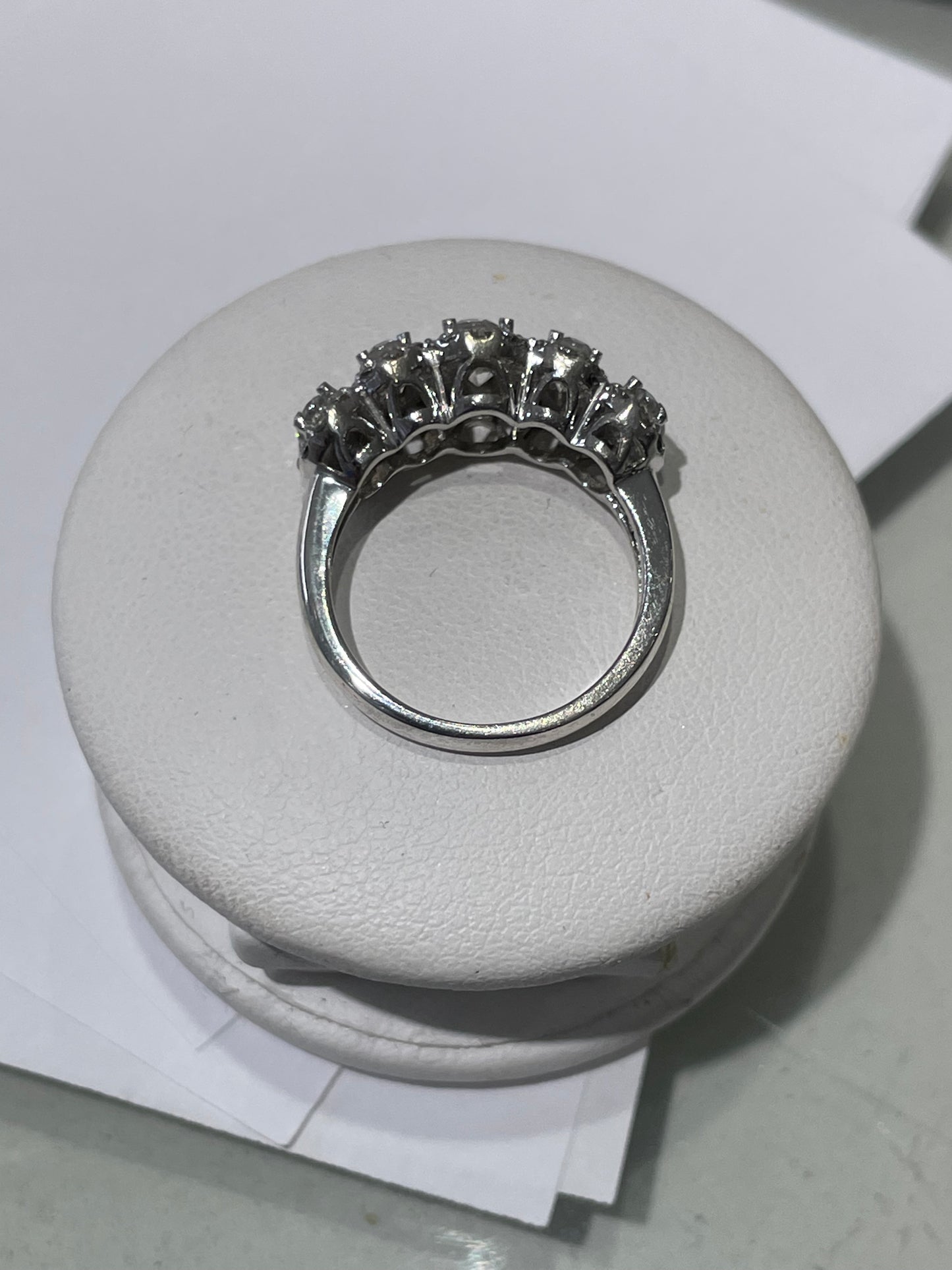 925 Sterling Silver "Everlasting Love" Clear Zirconia Cluster Ring