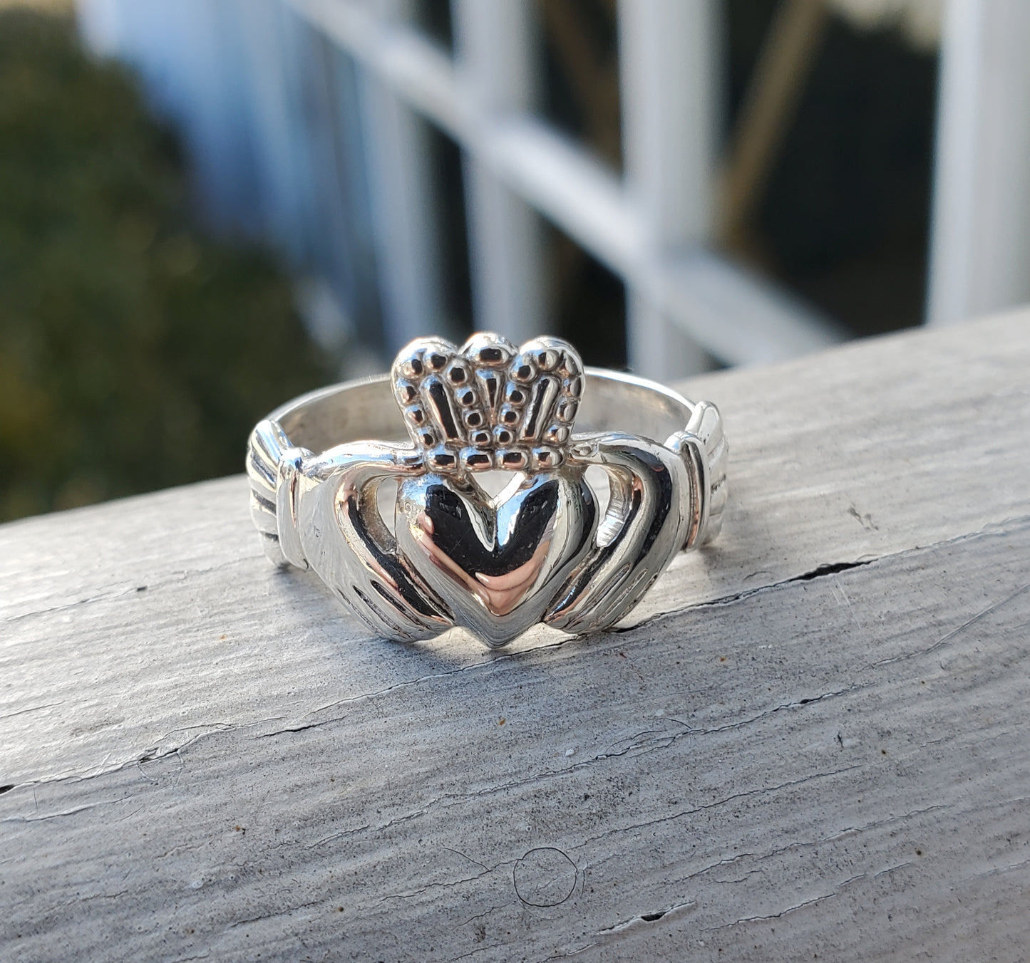 925 Sterling Silver Unisex Claddagh Made In Ireland 🇮🇪 Ring