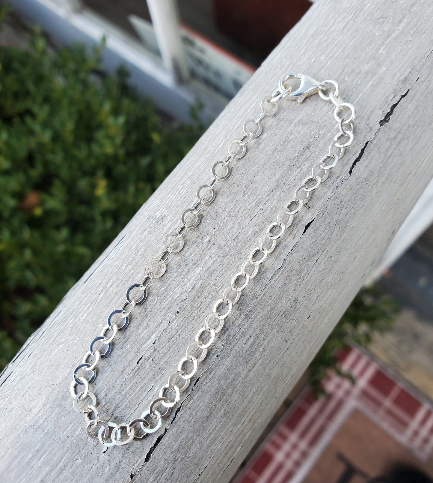 925 Sterling Silver Circle Link Bracelet