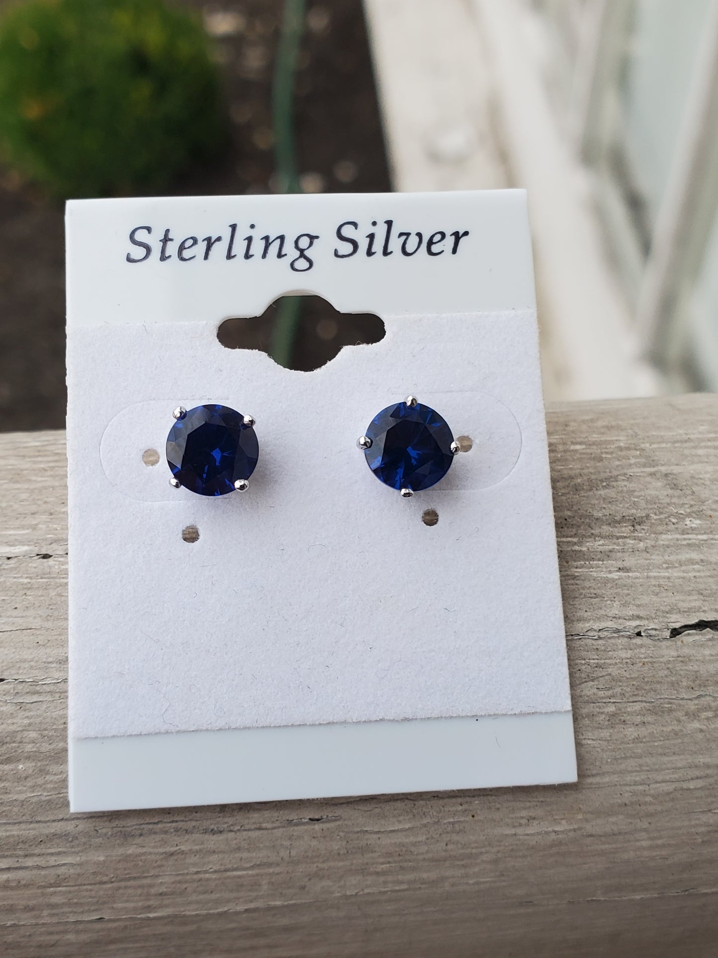 925 Sterling Silver Simulated Gemstone 2.00 TCW Stud Earrings