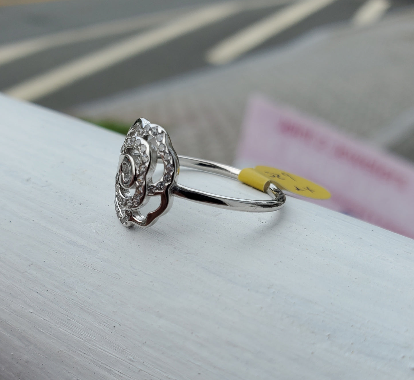 925 Sterling Silver Enchanted Sparkling Rose 🌹 Ring