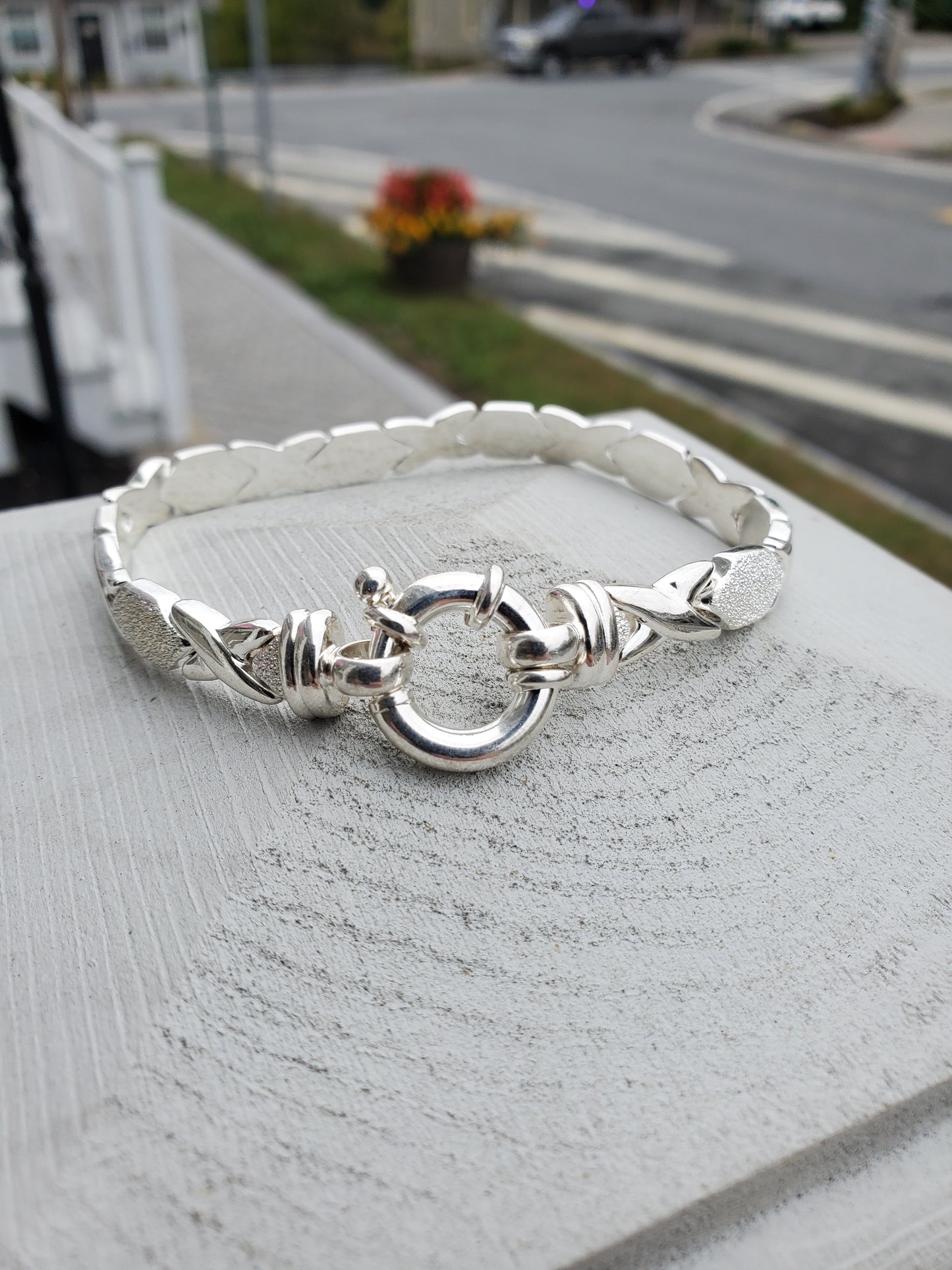 925 Sterling Silver Hugs & Kisses Love Bracelet