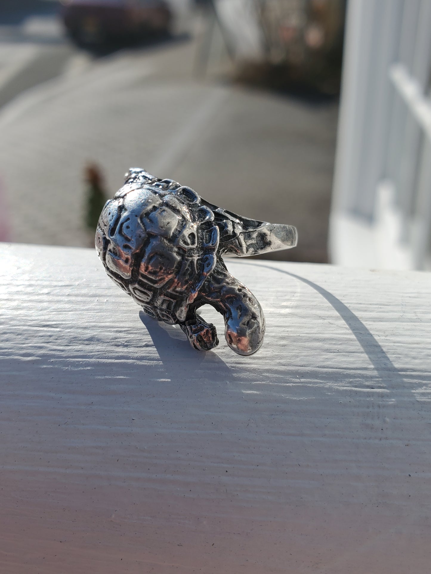 925 Sterling Silver Large Turtle Tortoise 🐢 Ring