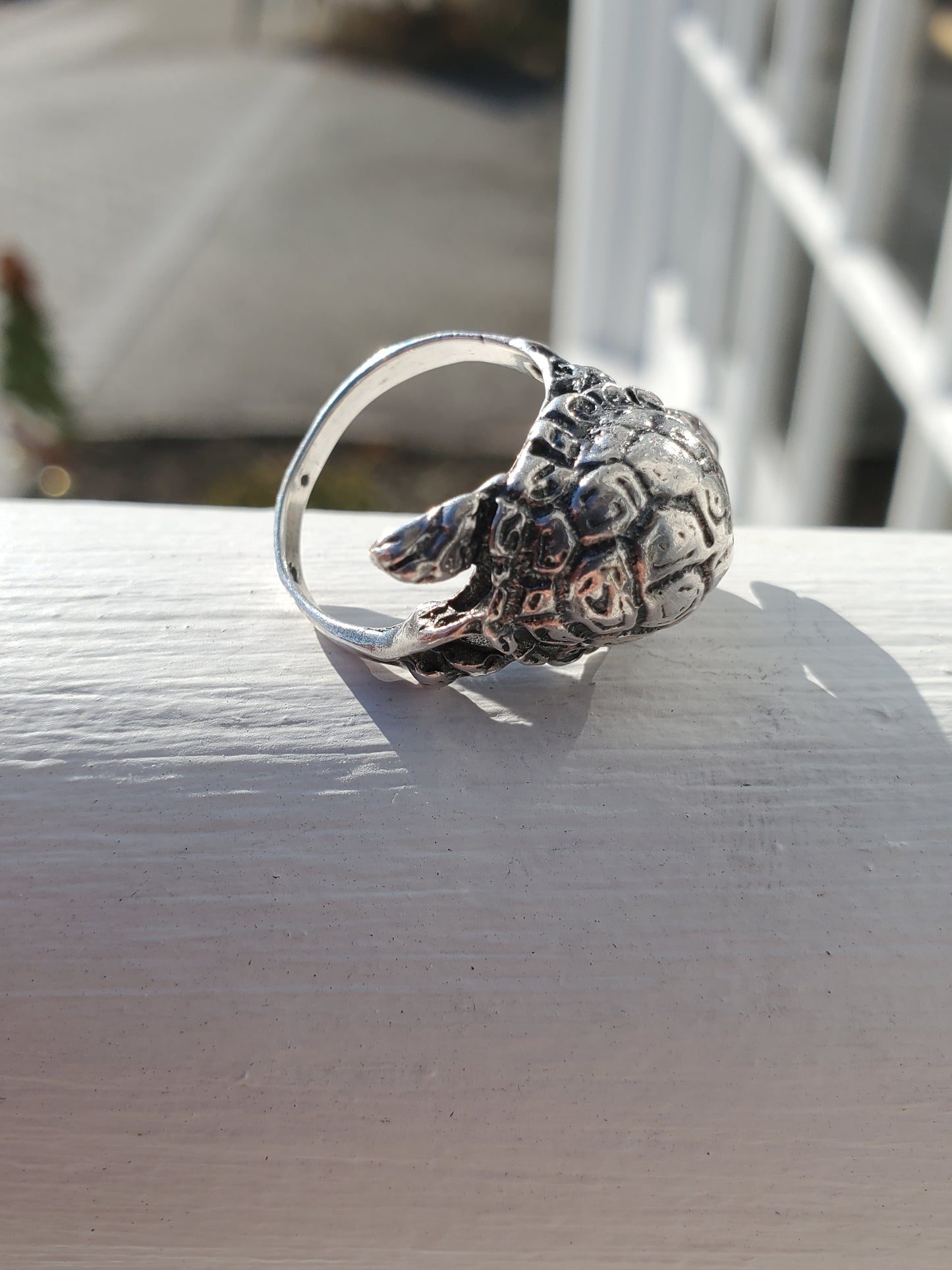 925 Sterling Silver Large Turtle Tortoise 🐢 Ring