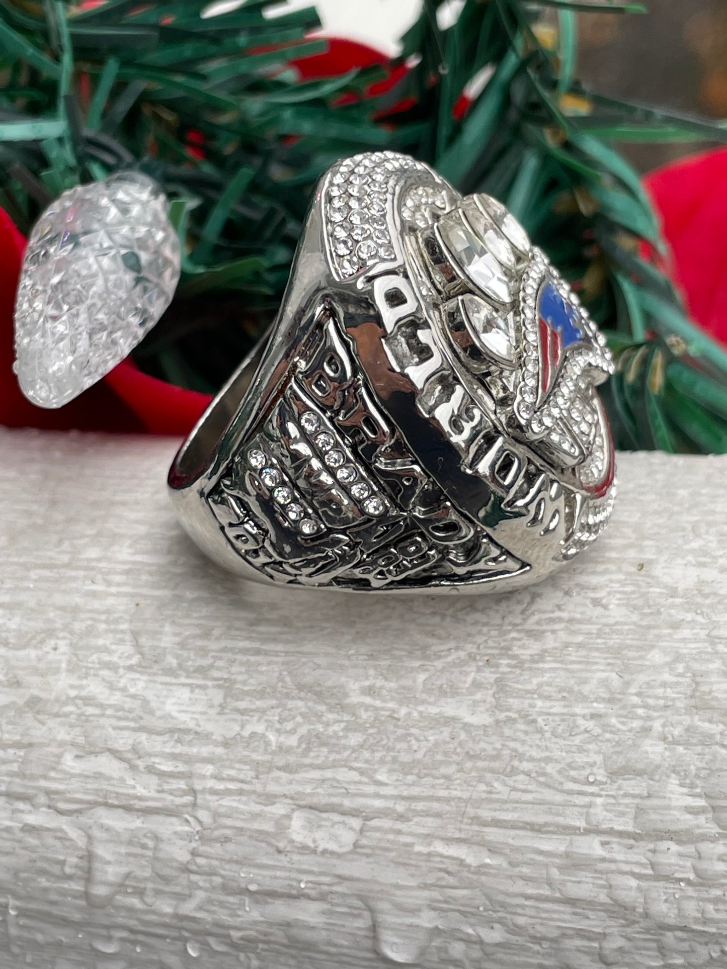 Super Bowl New England Patriots 2014 Do Your Job Championship Replica Ring Size 12
