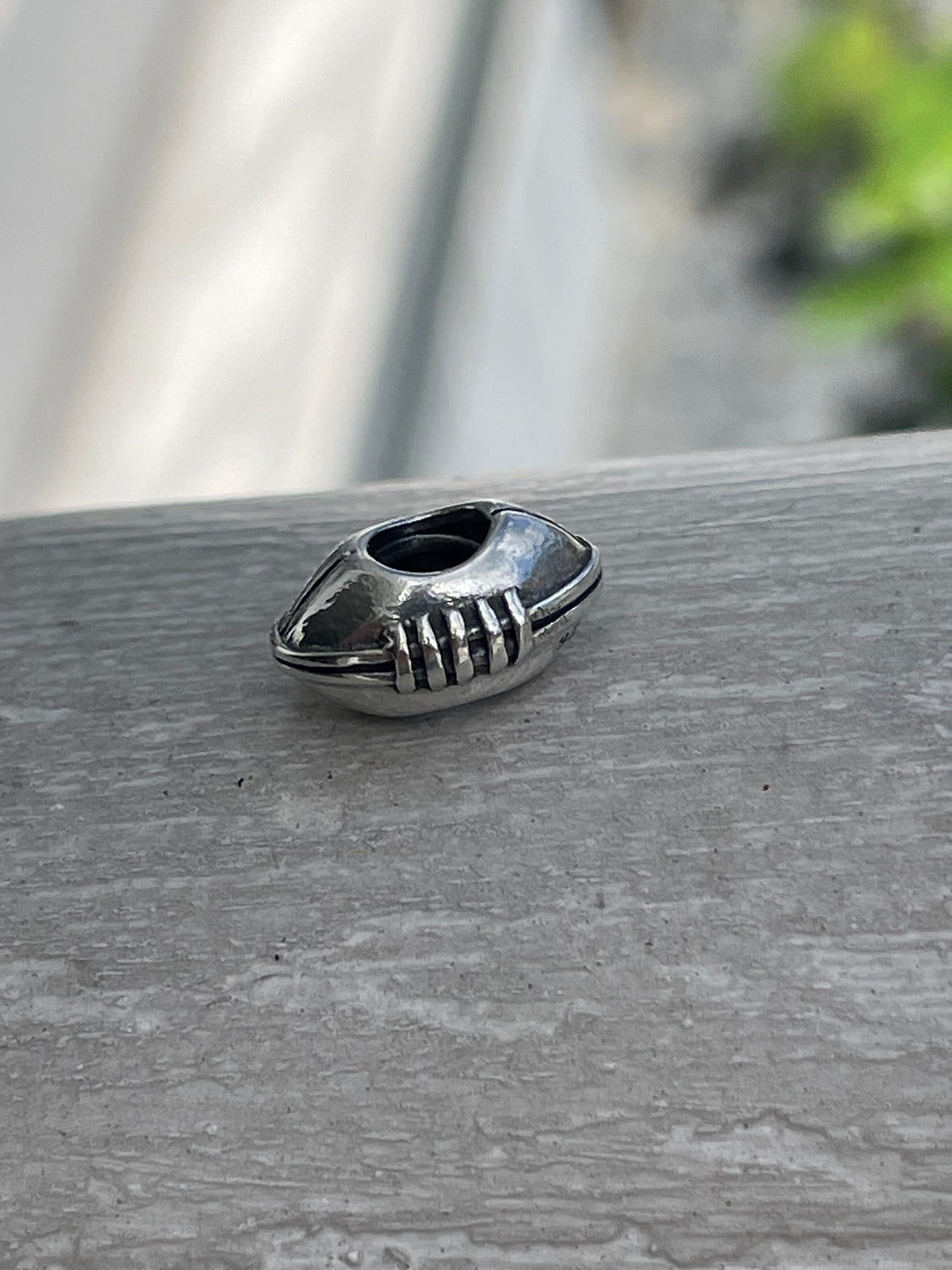 Retired Pandora 790384 Silver Football Charm