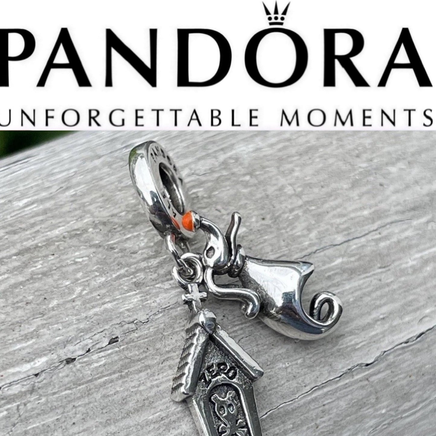 Pandora Disney Nightmare Before Christmas Zero the Dog Dangle Charm