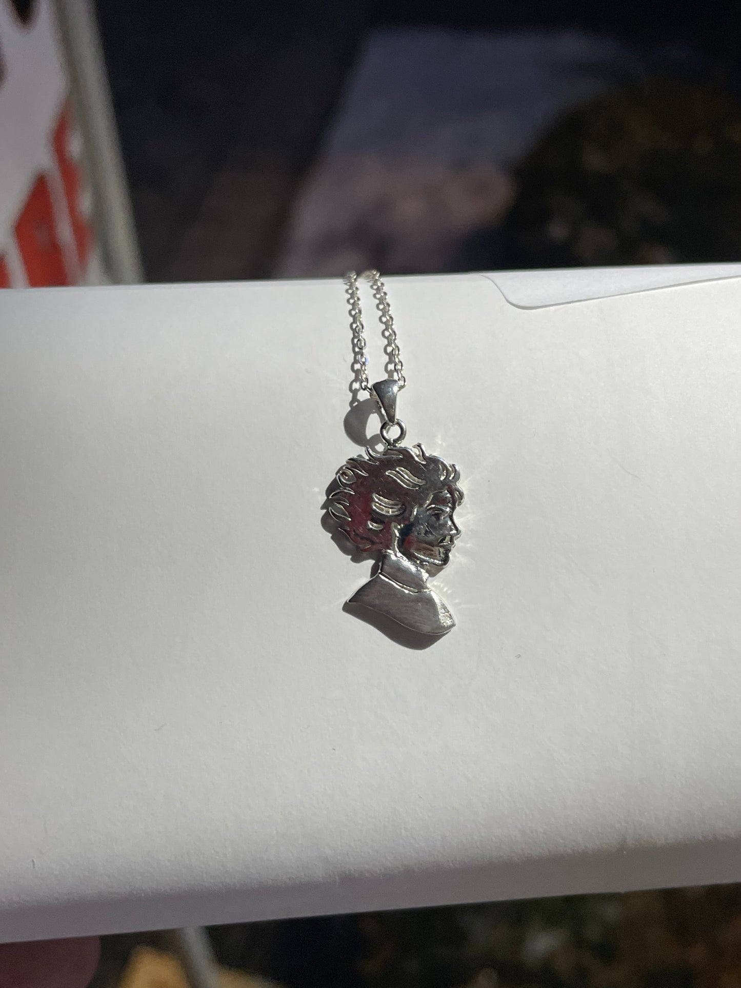 Kristin Kreuk Madwoman’s Library Bookclub Logo Sterling Silver Necklace