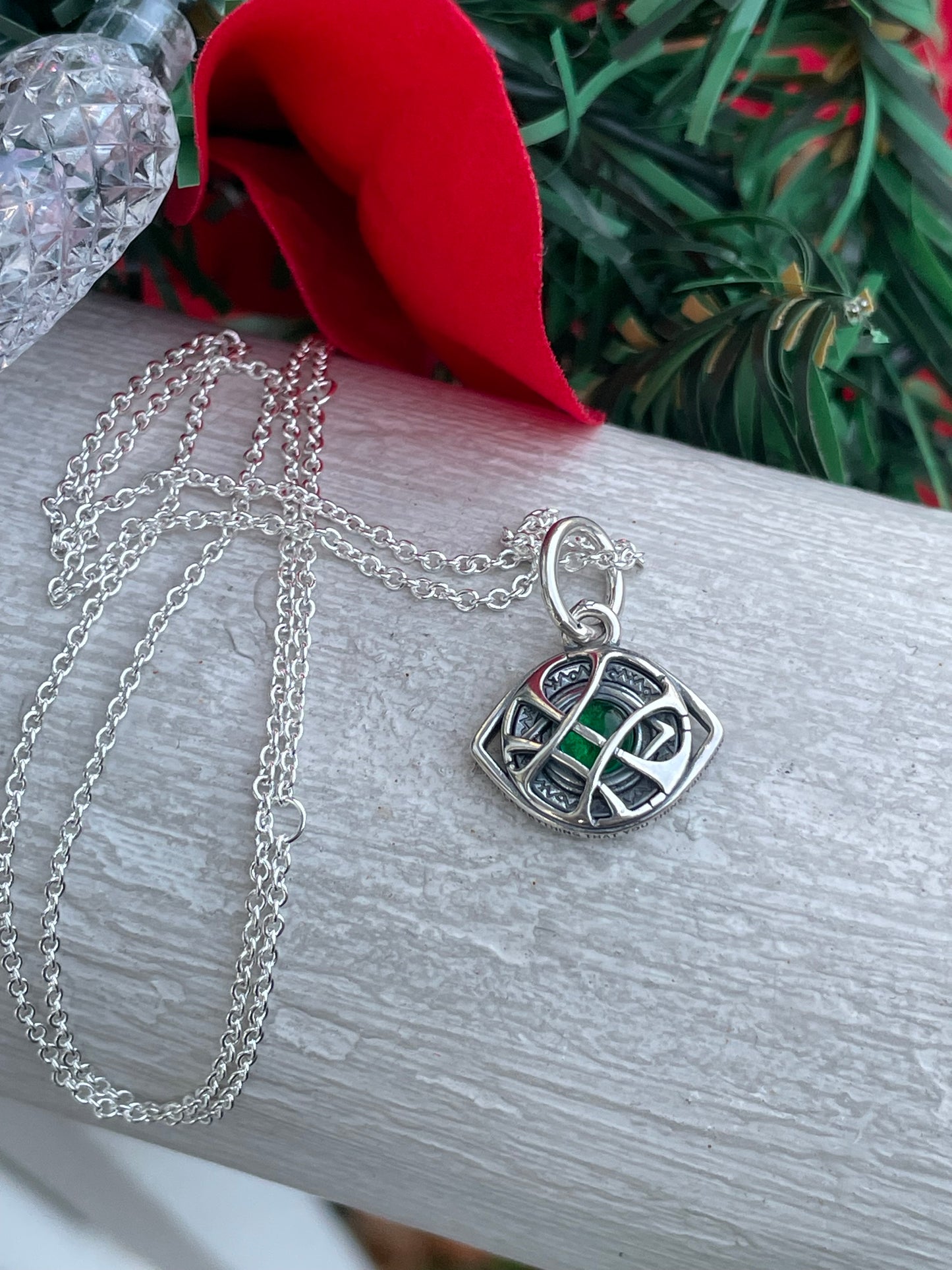 Pandora Marvel Dr Strange Silver Eye of Agamotto Necklace