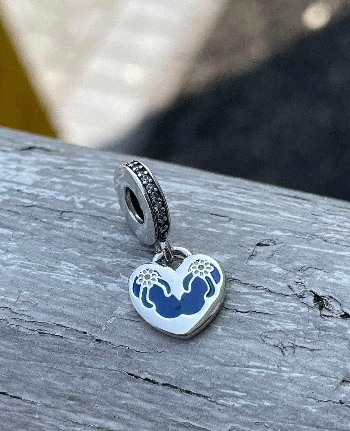 Pandora Myrtle Beach South Carolina State Exclusive Destination Travel Dangle Heart Charm