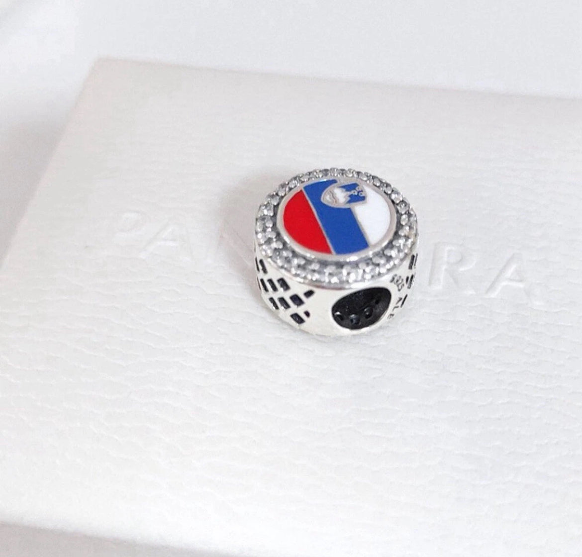Pandora Slovenia Exclusive Country Flag Round Signet Charm