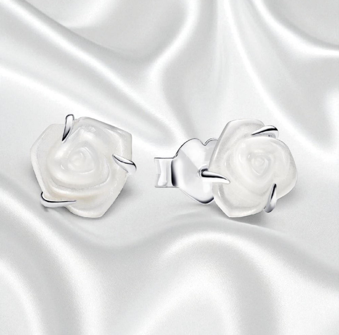 Pandora Rose in Bloom Mother of Pearl Earrings 293209C01