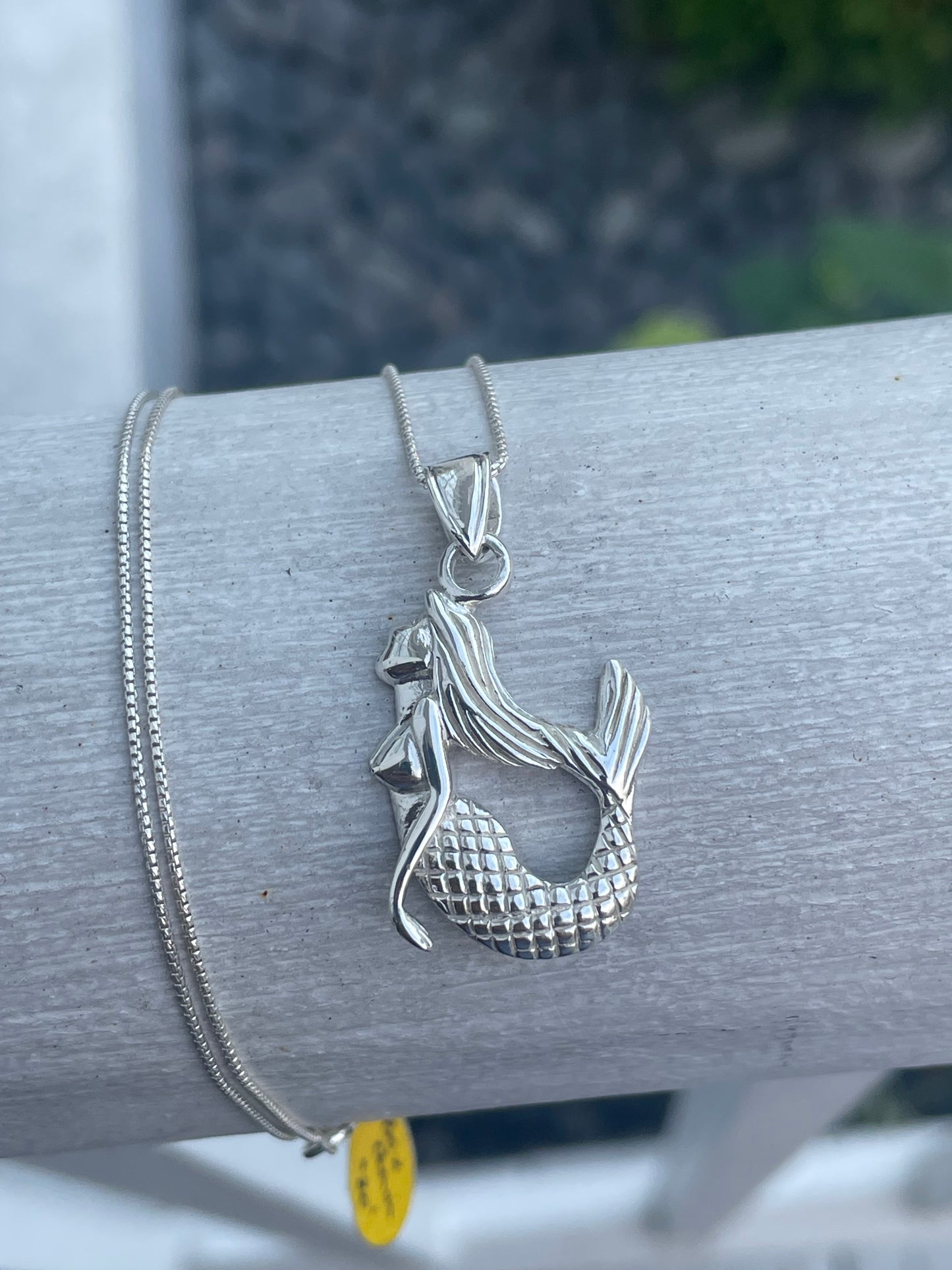 925 Sterling Silver Mermaid Necklace 20”