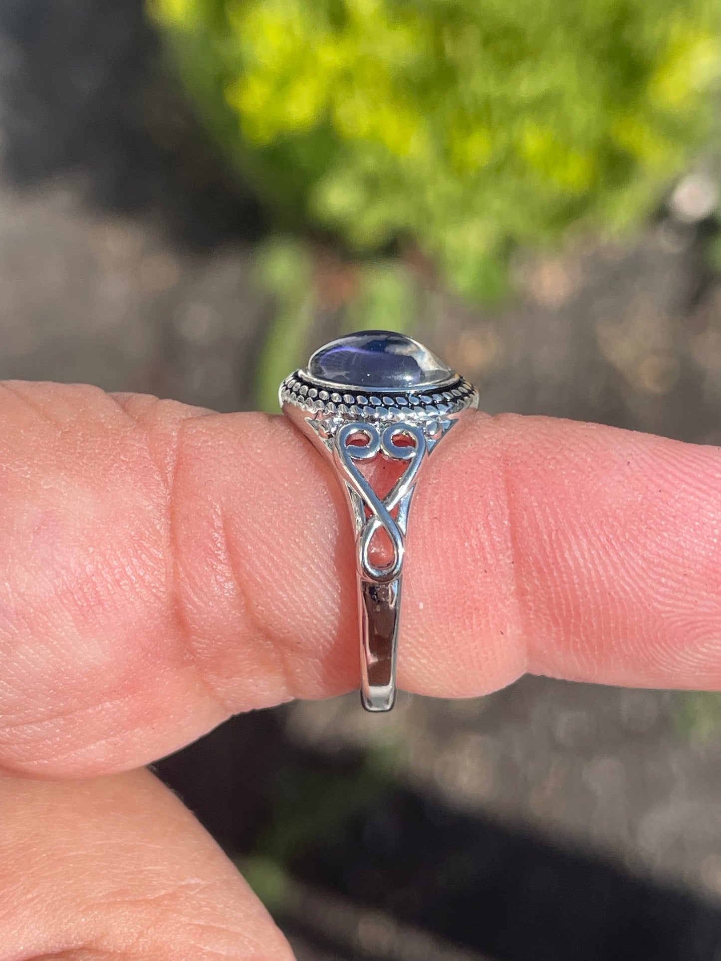 925 Sterling Silver Mood Ring Size 8