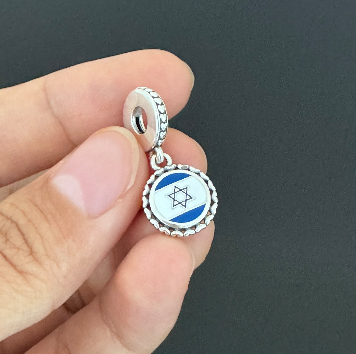 Pandora Israel Flag Country Exclusive Dangle Charm