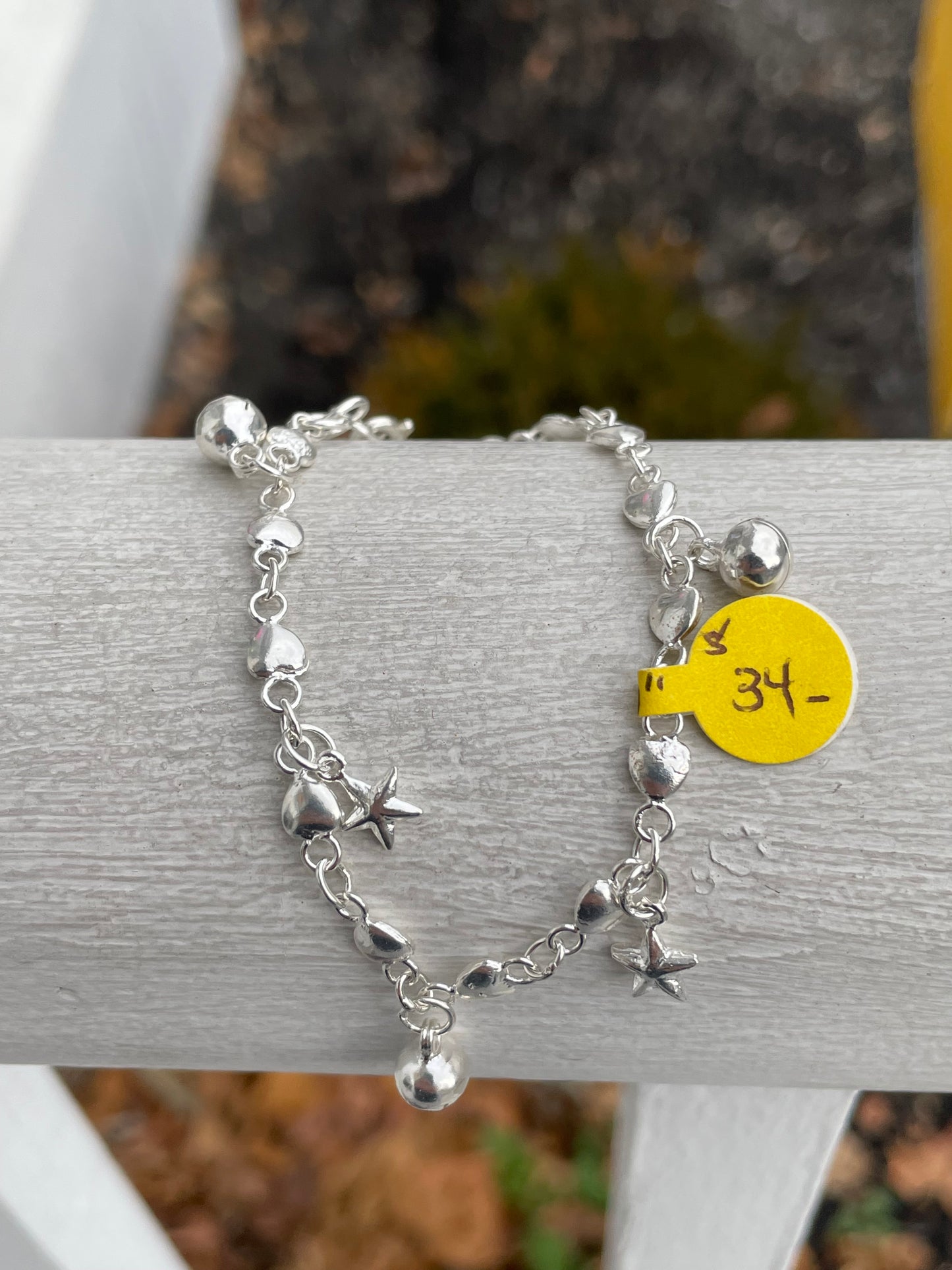 925 Sterling Silver Jingle Bell Chime Bracelet 7”