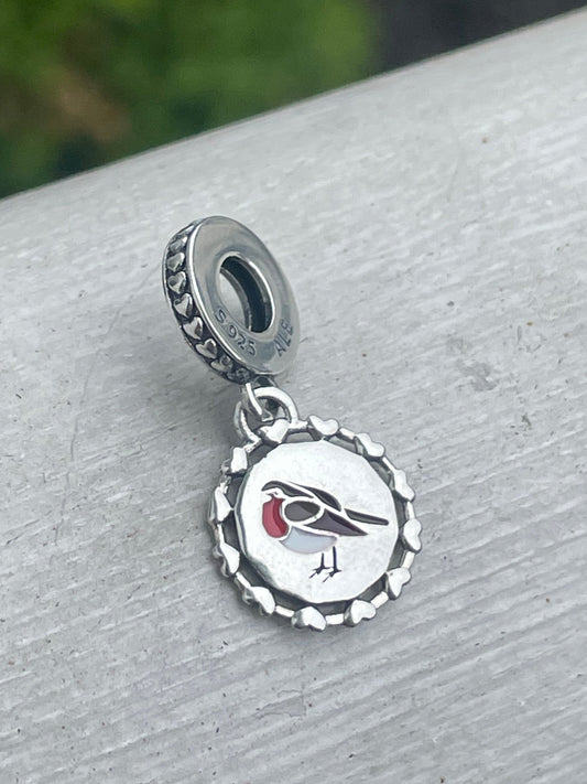 Pandora Connecticut Exclusive State Bird Robin Dangle Charm