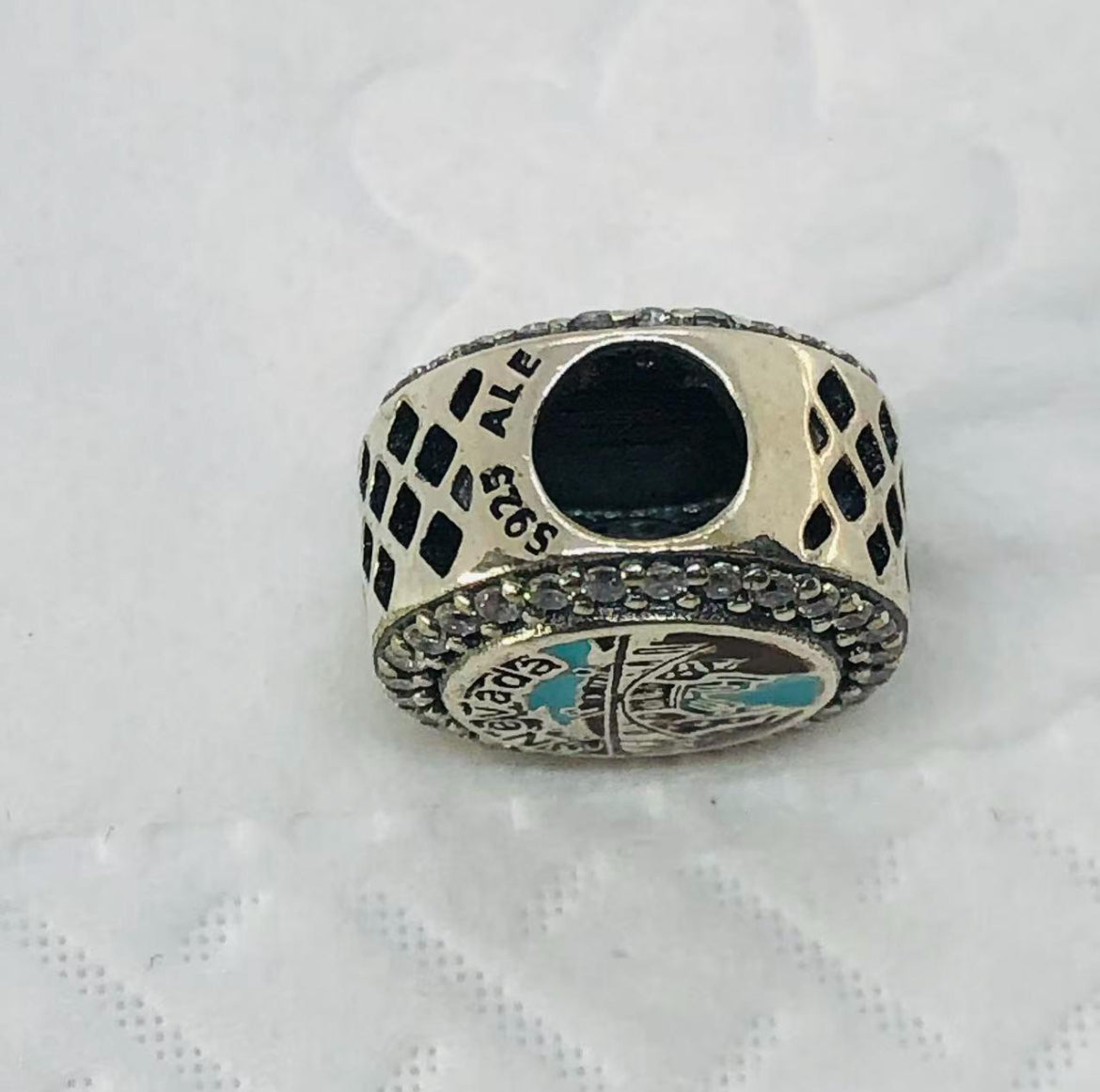 Pandora State of Nevada Exclusive Round Signet Charm