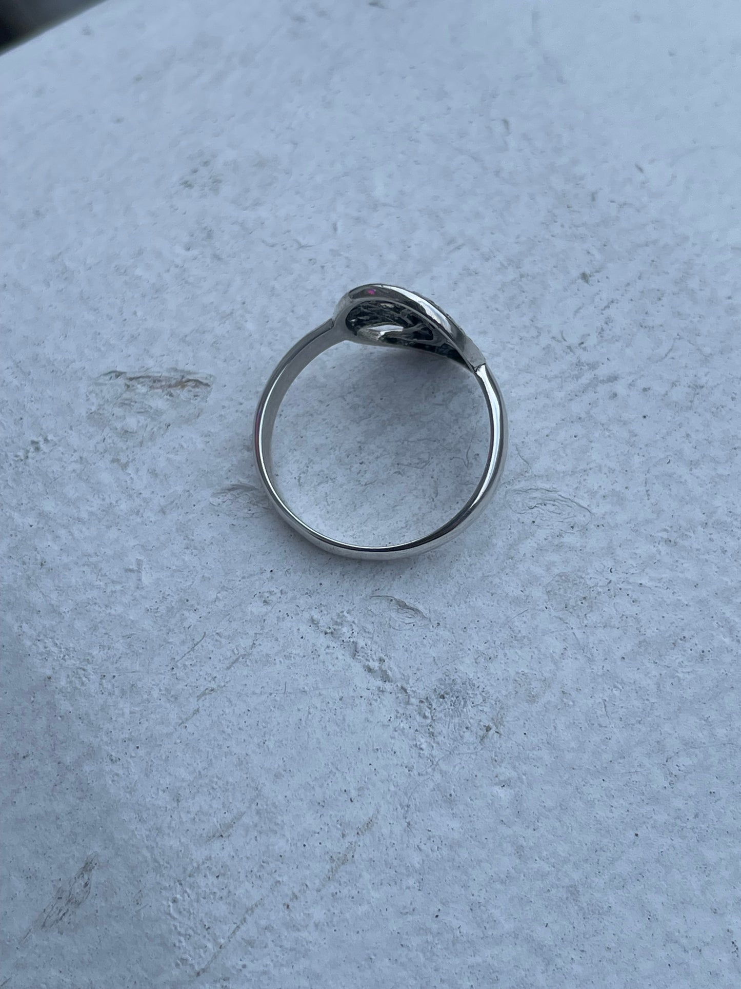 925 Sterling Silver Family Tree Comfort Ring Size 7