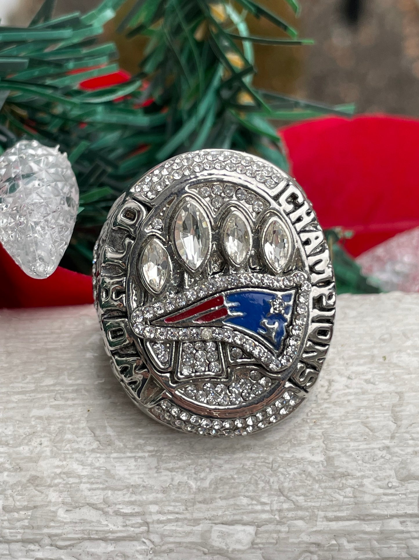 Super Bowl New England Patriots 2014 Do Your Job Championship Replica Ring Size 12