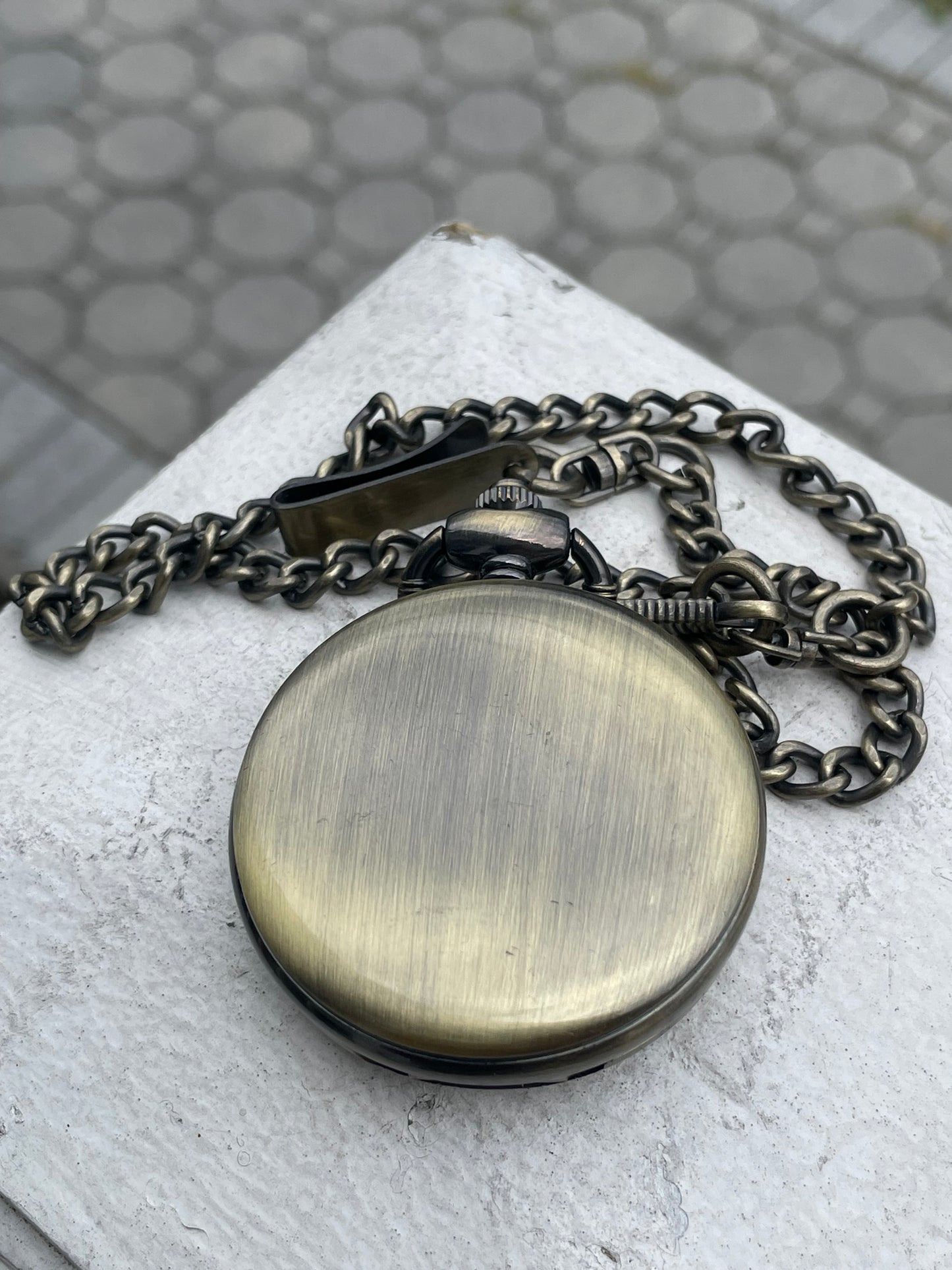 Dad Pocket Watch with Chain