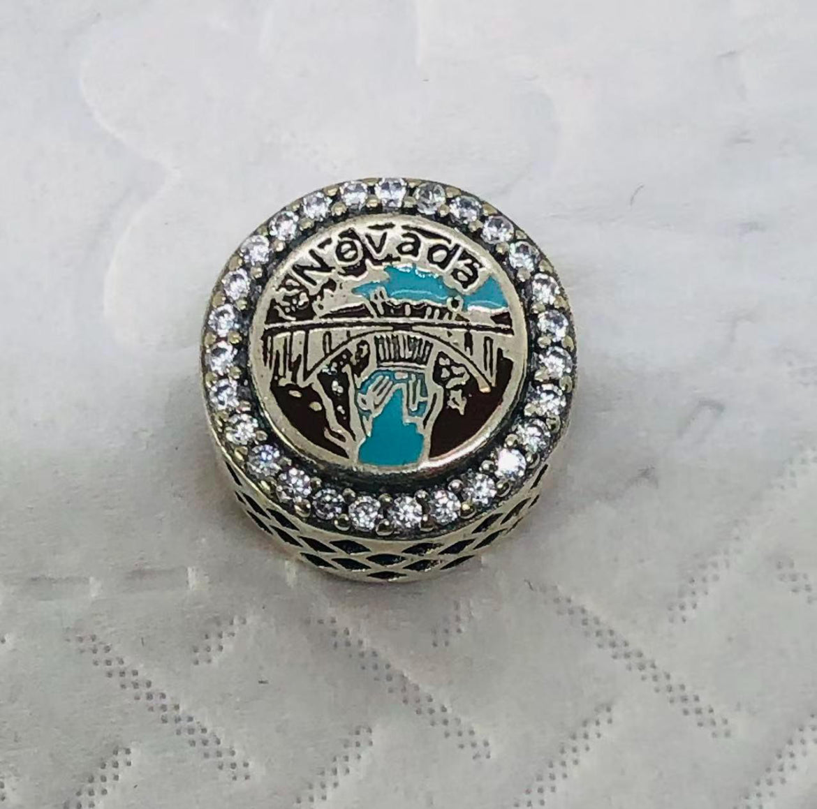 Pandora State of Nevada Exclusive Round Signet Charm