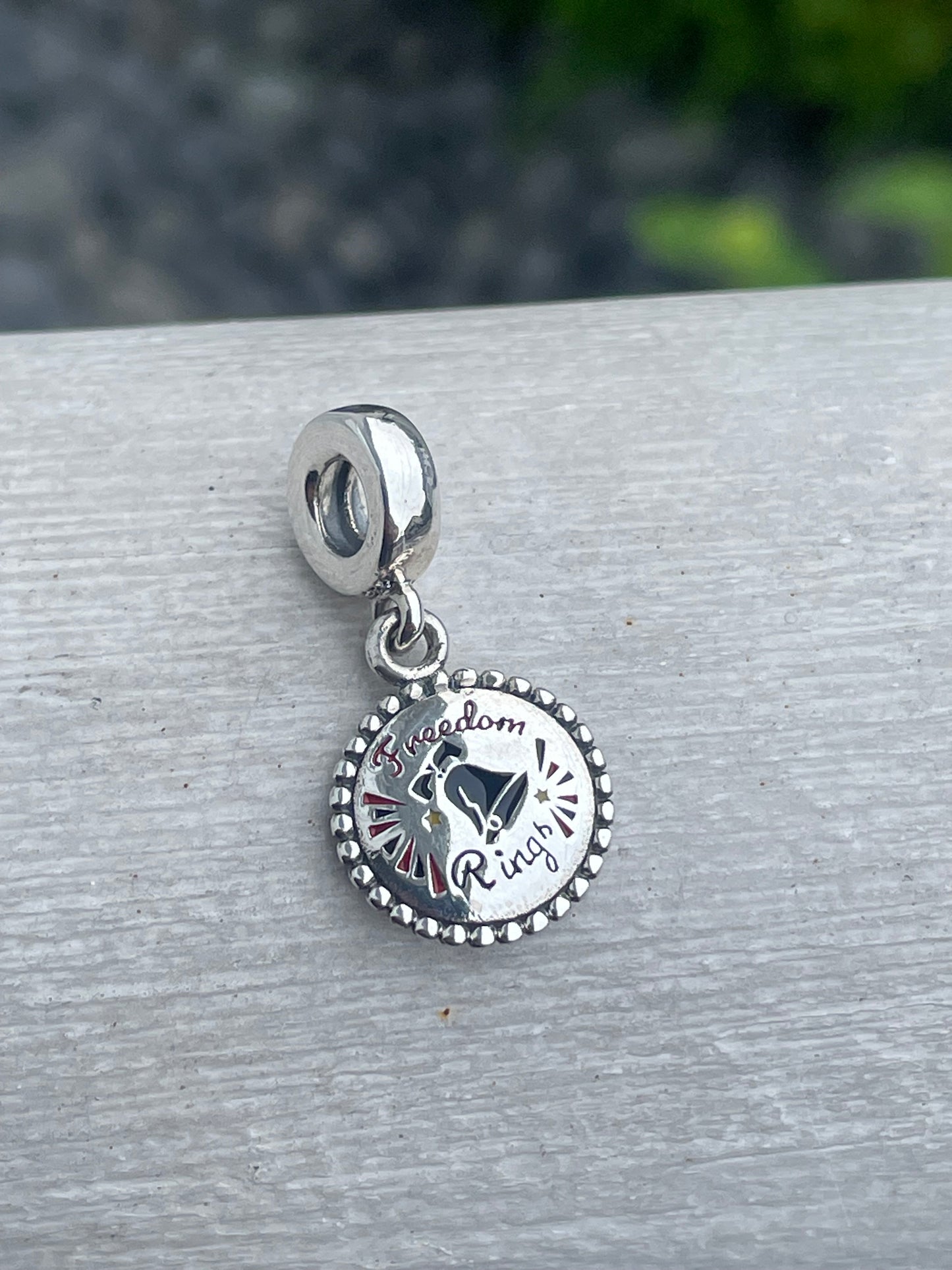 Pandora United States Exclusive Freedom Rings Dangle Moments Charm