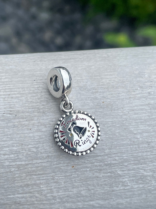 Pandora United States Exclusive Freedom Rings Dangle Moments Charm