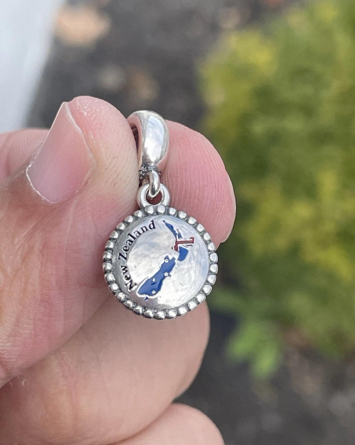 Pandora New Zealand Country Map Flag Exclusive Travel Dangle Charm
