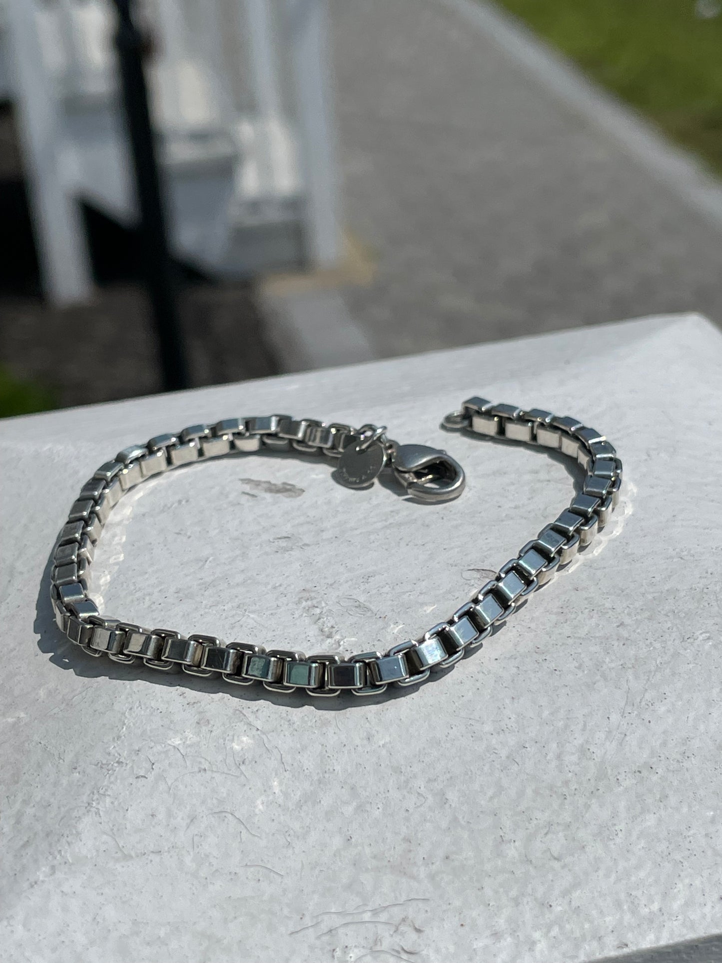Tiffany & Co. Silver Venetian Link Bracelet 7.5”