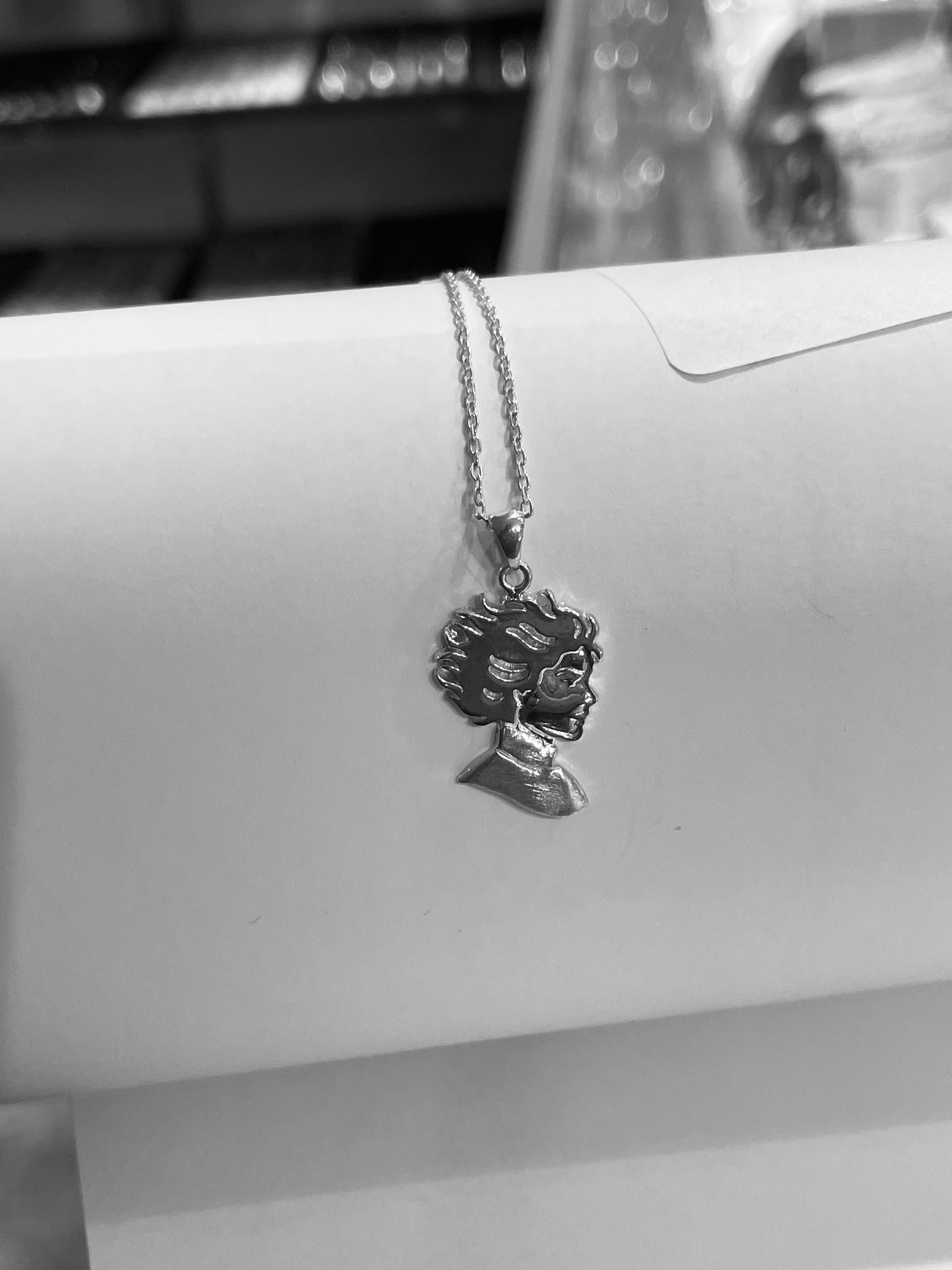 Kristin Kreuk Madwoman’s Library Bookclub Logo Sterling Silver Necklace