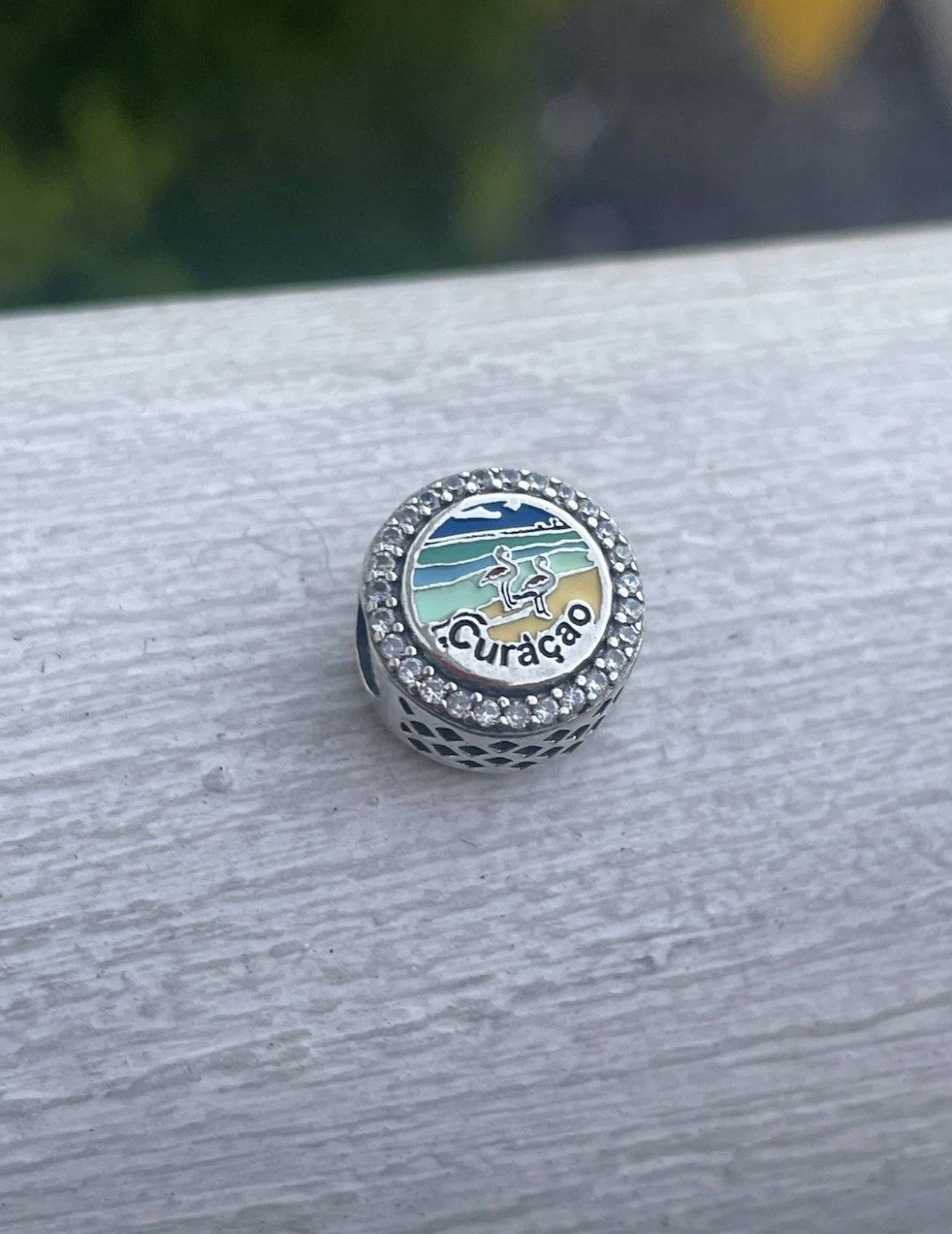 Pandora Curacao Round Signet Exclusive Charm