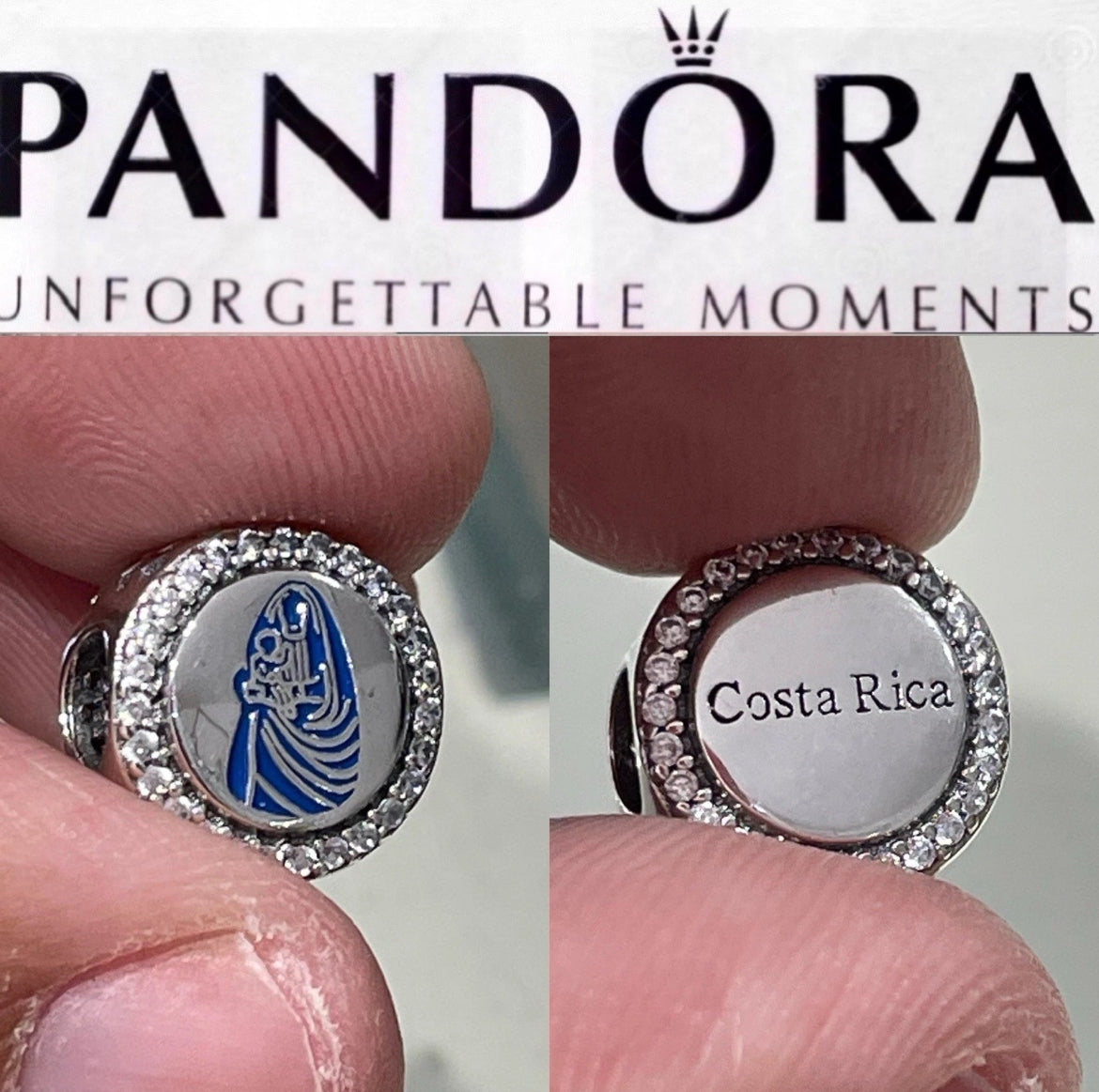 Pandora Costa Rica Country Exclusive La Negrita Travel Signet Charm