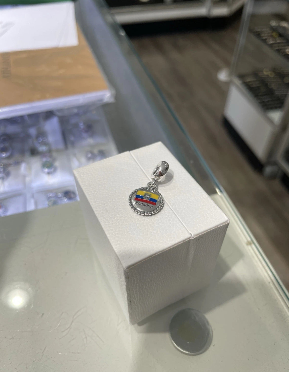 Pandora Ecuador Country Flag Exclusive Travel Dangle Charm