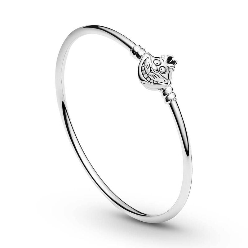 Pandora Disney Alice in Wonderland Cheshire Cat Clasp Moments Bangle 599343C00-18